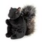Bearington Acorn Black Plush Squirrel Stuffed Animal - 7" Realistic Soft Squirrel Toy for Kids - Cuddly, Adorable Woodland Creature Gift for Stuffed Squirrels Lovers and Collectors